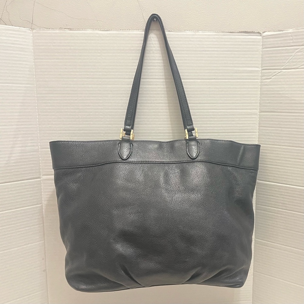Tory Burch Black Leather Tote - Picture 3 of 12